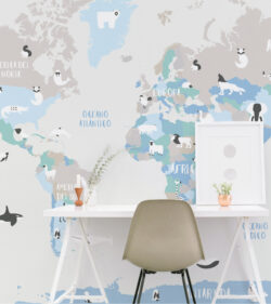 World Map Mural 11/0024